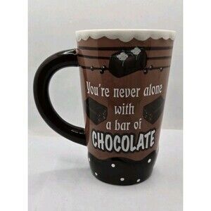 Your Never Alone with A Bar Of Chocolate Large Mug